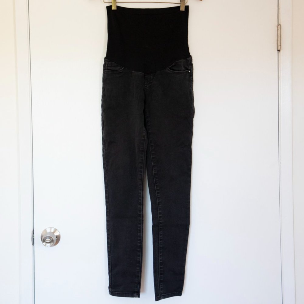Black maternity jeggings